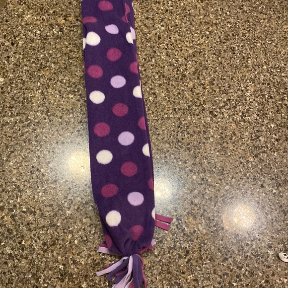 Target Accessories - Fleece Scarf Dark Purple with Light and Medium Purple and White Spots